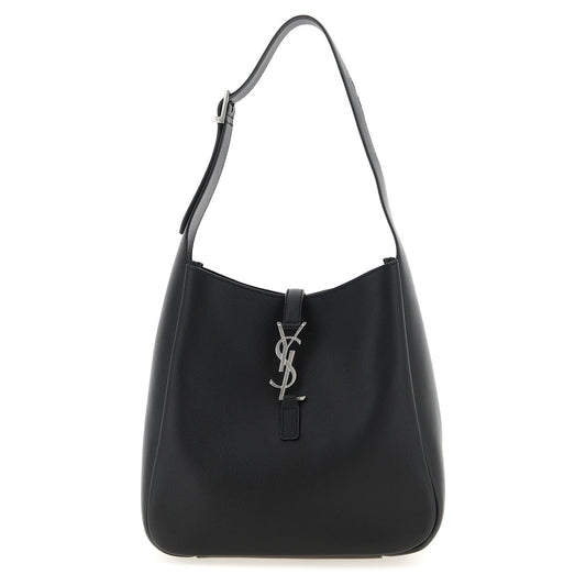 Saint Laurent Black Calfskin Shoulder Bag