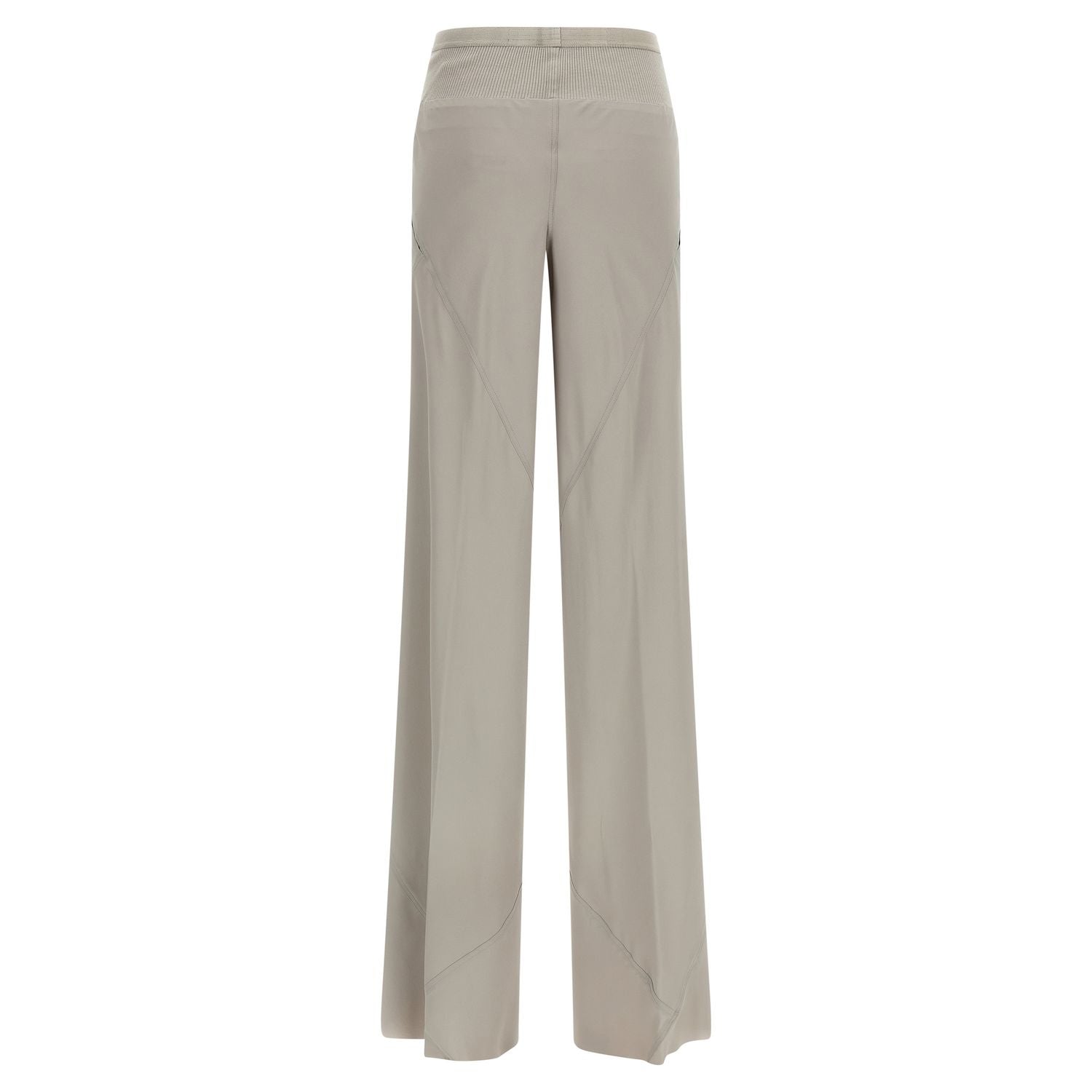 Rick Owens Gray Acetate Flared Pants