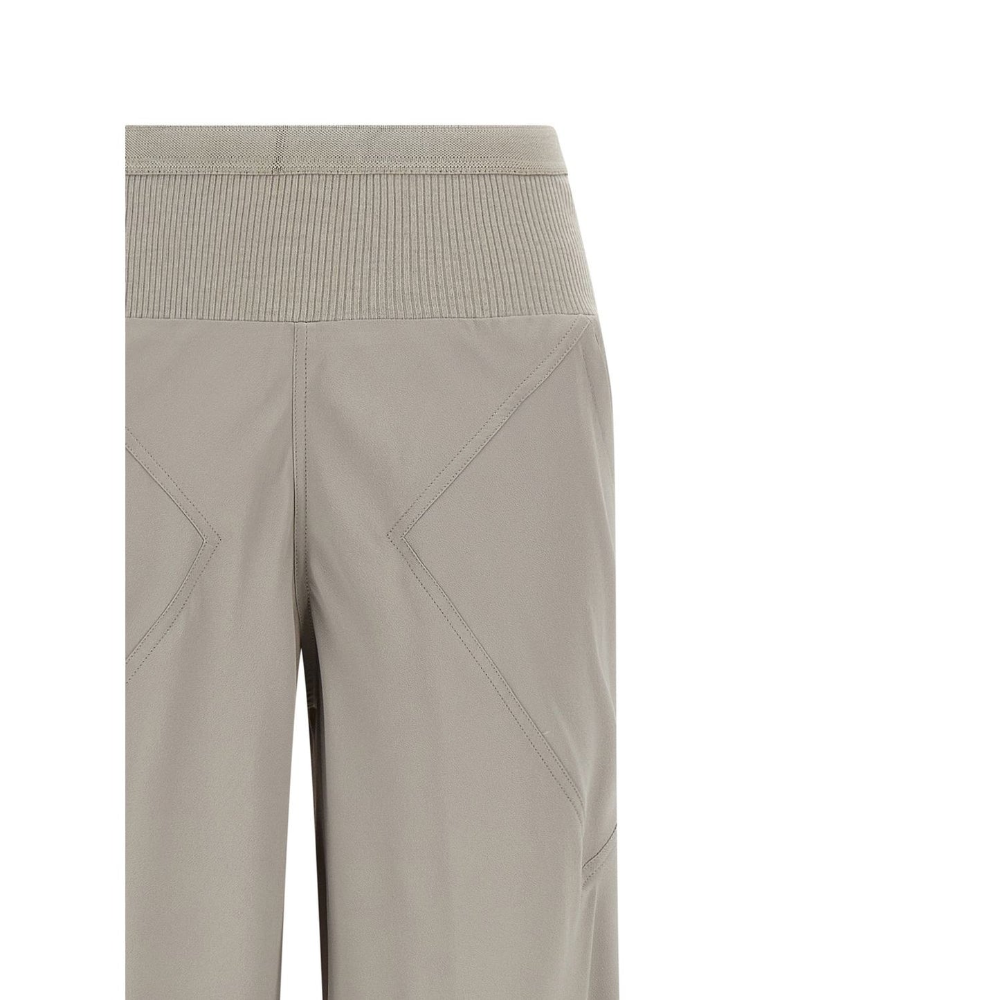 Rick Owens Gray Acetate Flared Pants