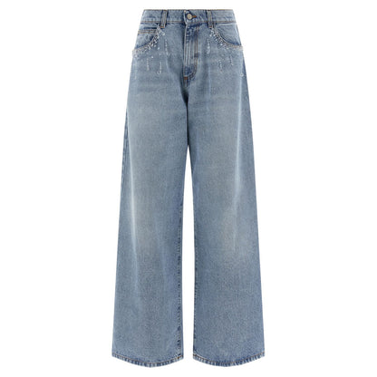 Giuseppe Di Morabito Blue Cotton Jeans Denim