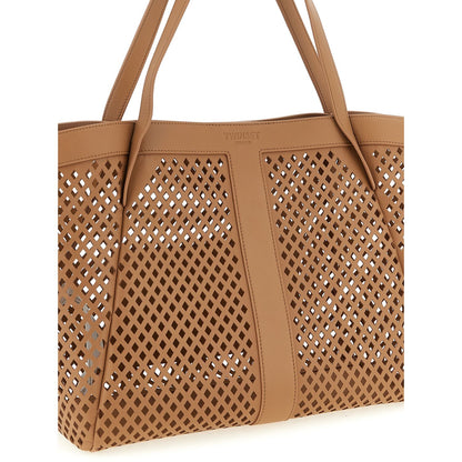 Twinset Brown Polyethylene Tote Bag