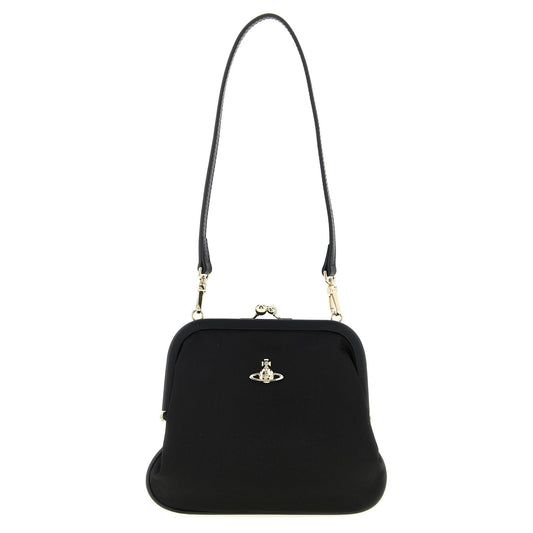 Vivienne Westwood Black Viscose Clutch Bag