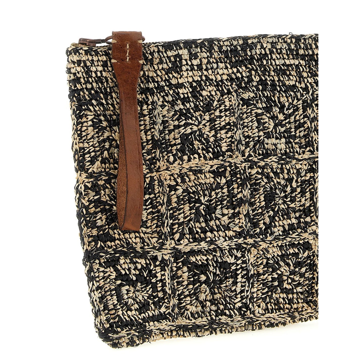Ibeliv Bicolor Raffia Clutch Bag