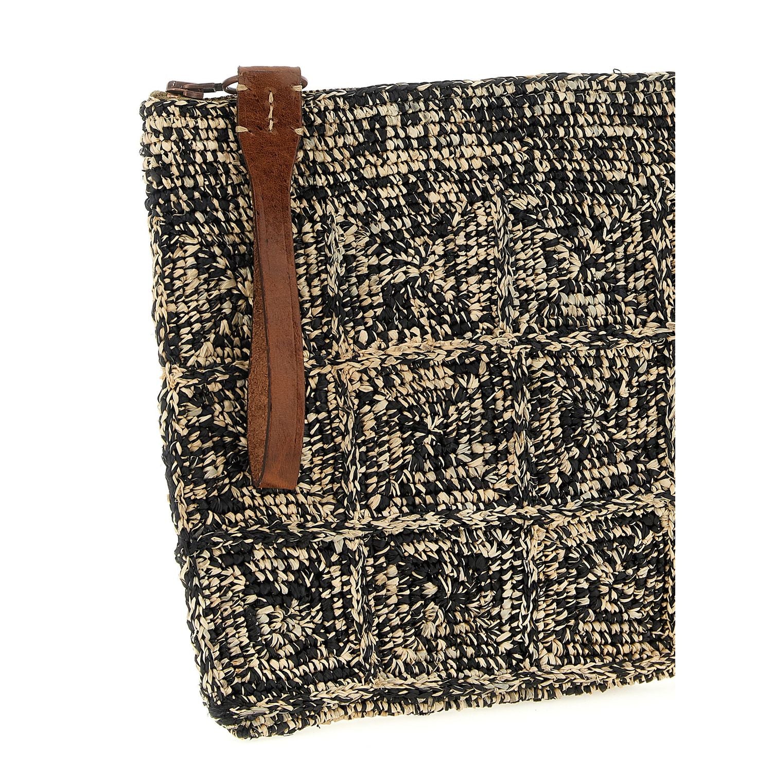 Ibeliv Bicolor Raffia Clutch Bag
