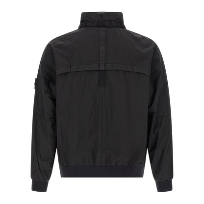 Stone Island Black Polyamide Bomber