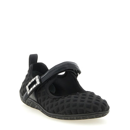 Roger Vivier Black Polyamide Ballet Flats