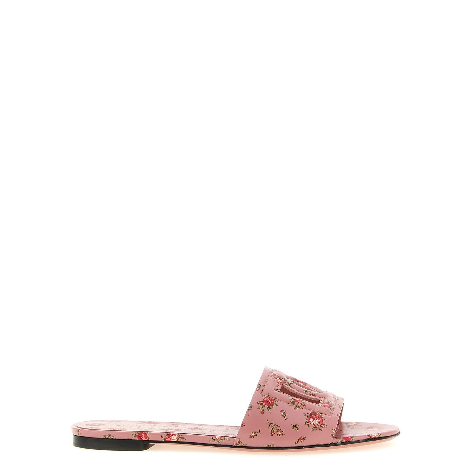 Dolce & Gabbana Multicolor Calfskin Slides