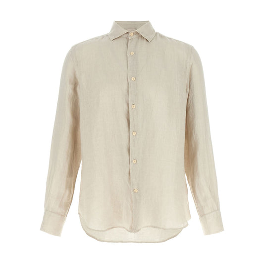 MC2 Saint Barth Beige Linen Blouse