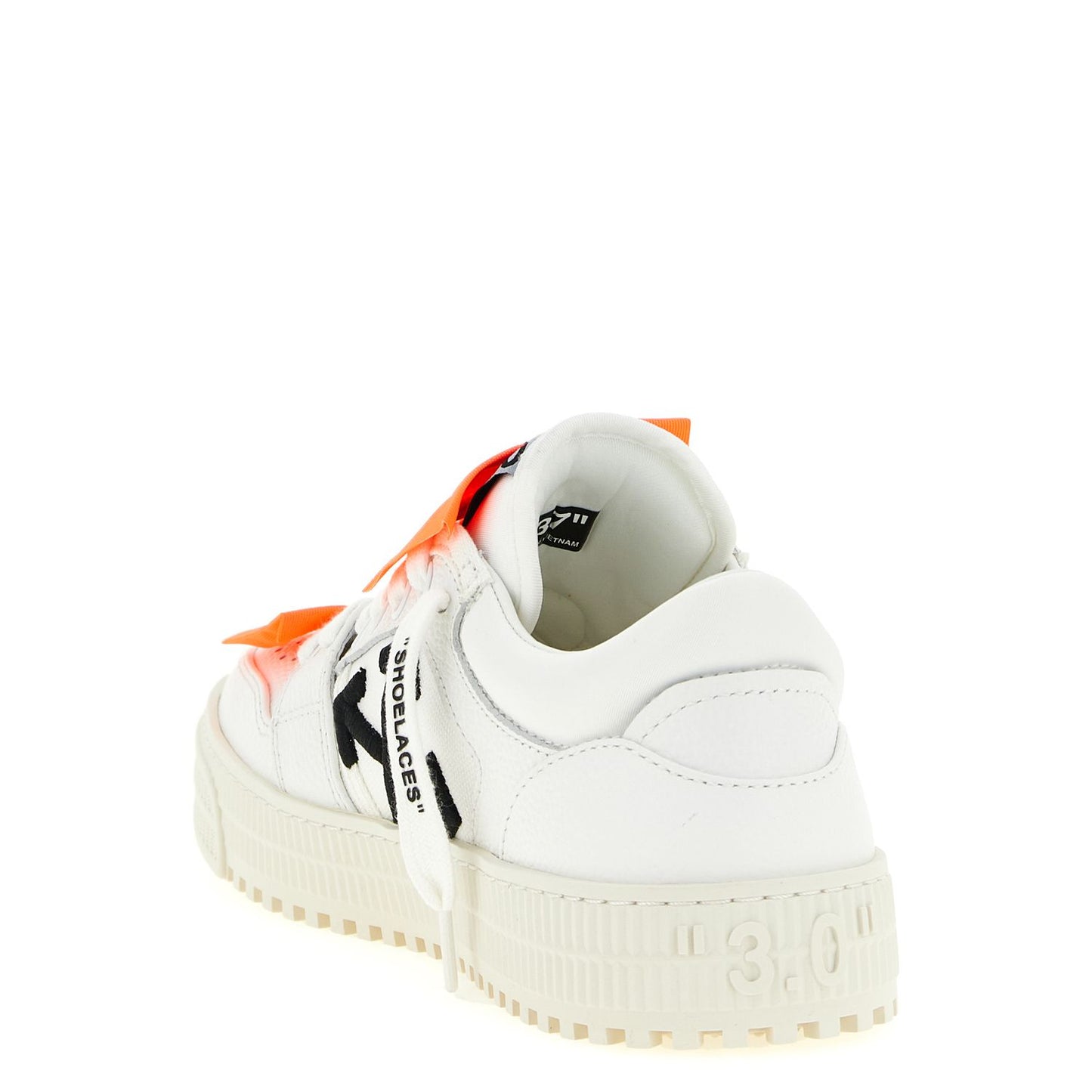 Off-White White Calfskin Athletic Sneakers