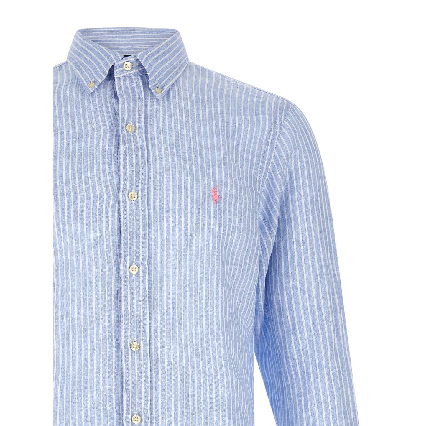 Polo Ralph Lauren Blue Linen Blouse