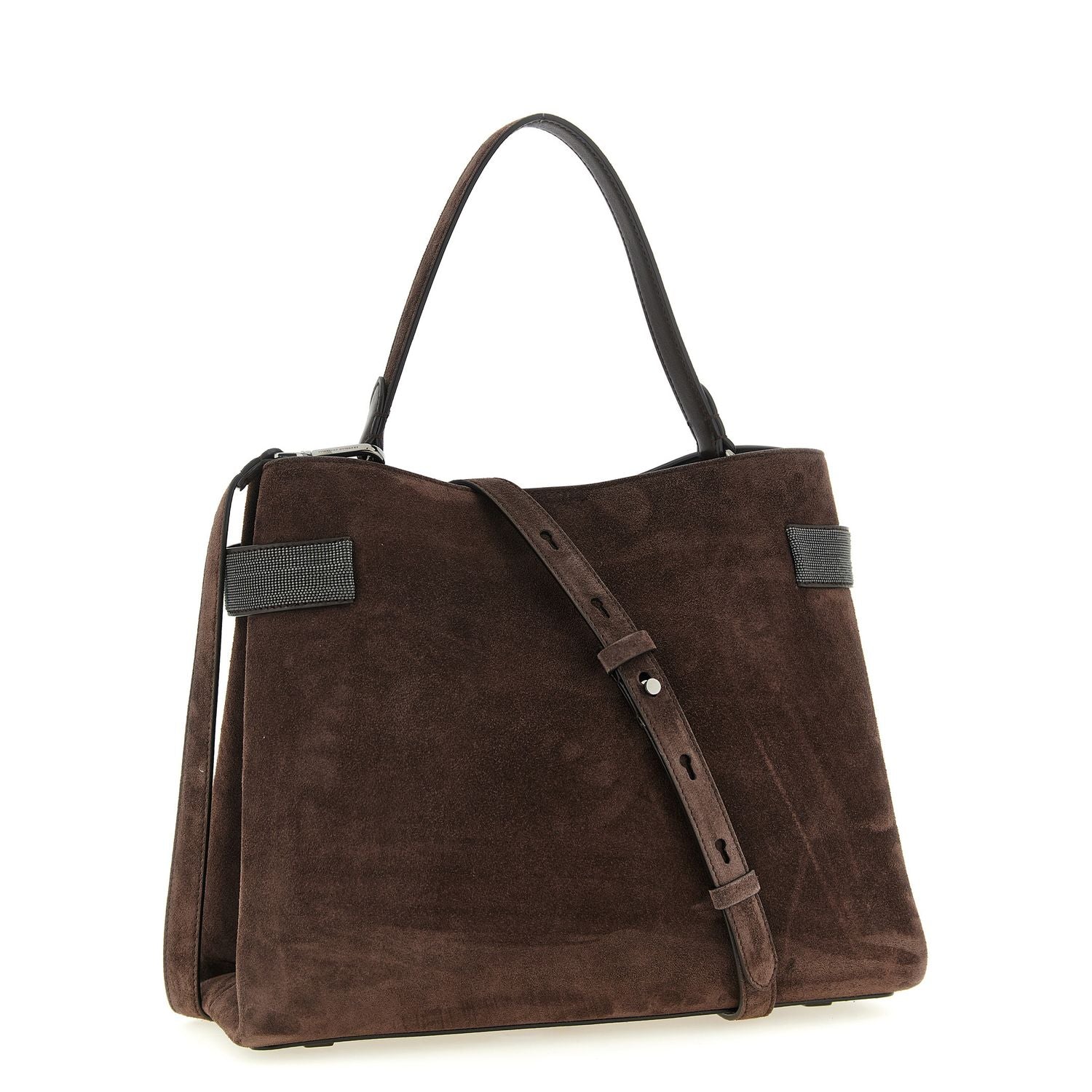 Brunello Cucinelli Brown Calfskin Handbag