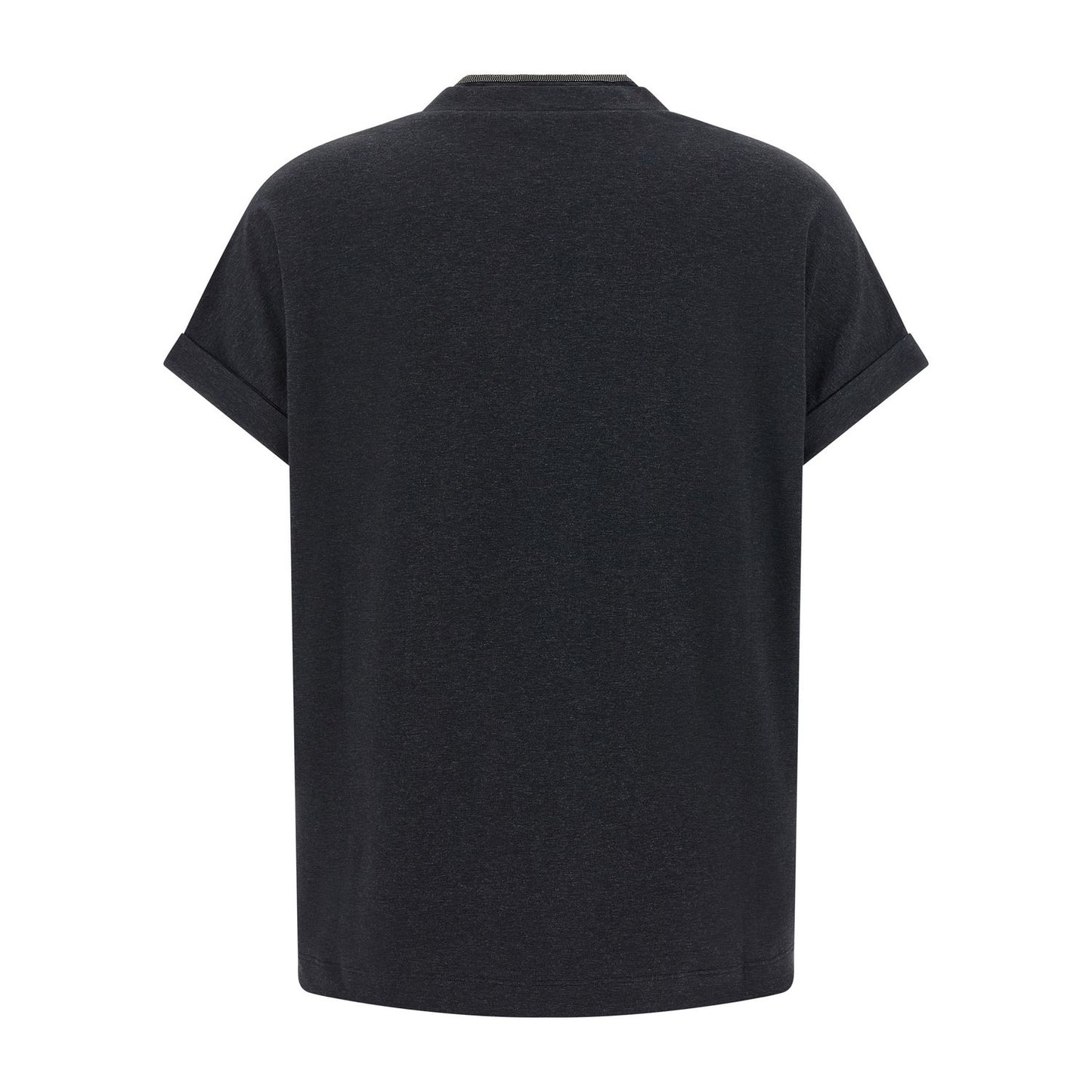 Brunello Cucinelli Gray Cotton T-Shirt