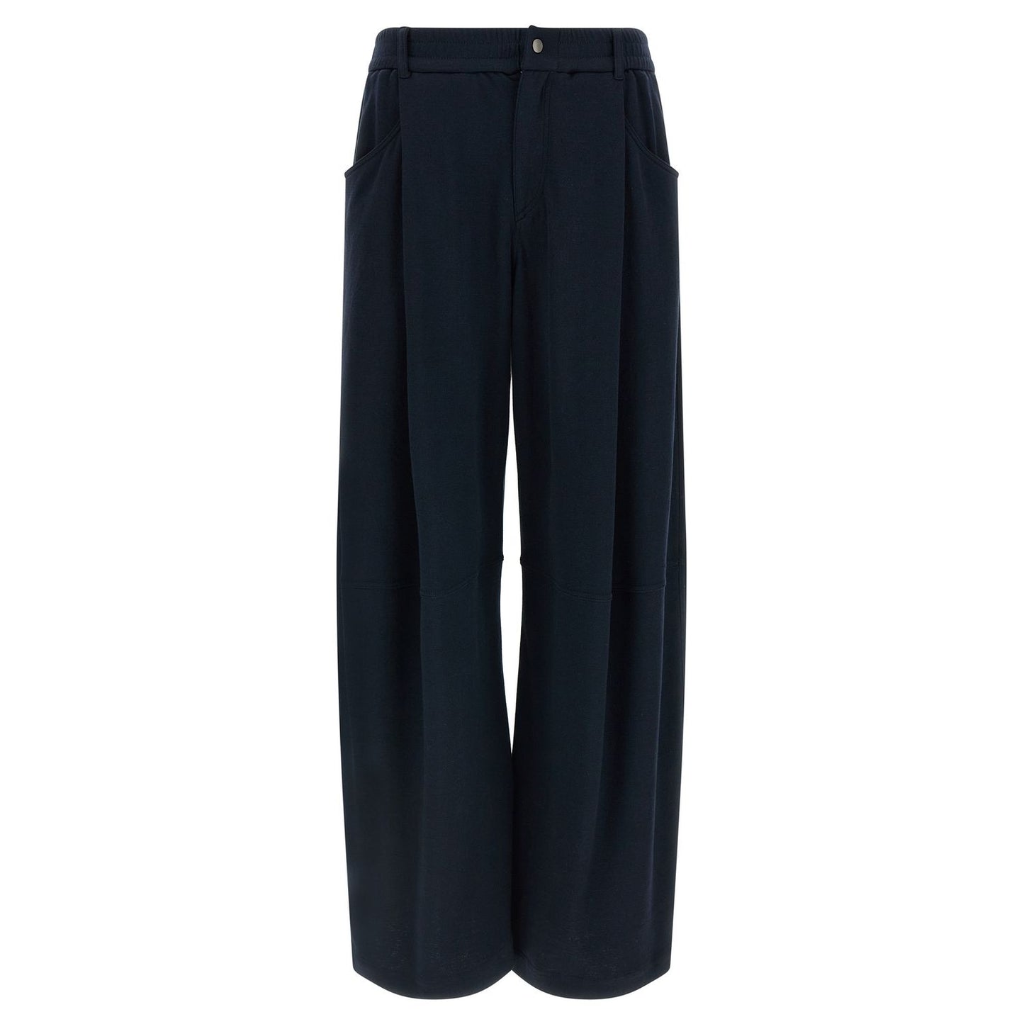 Brunello Cucinelli Blue Cotton Casual Pants