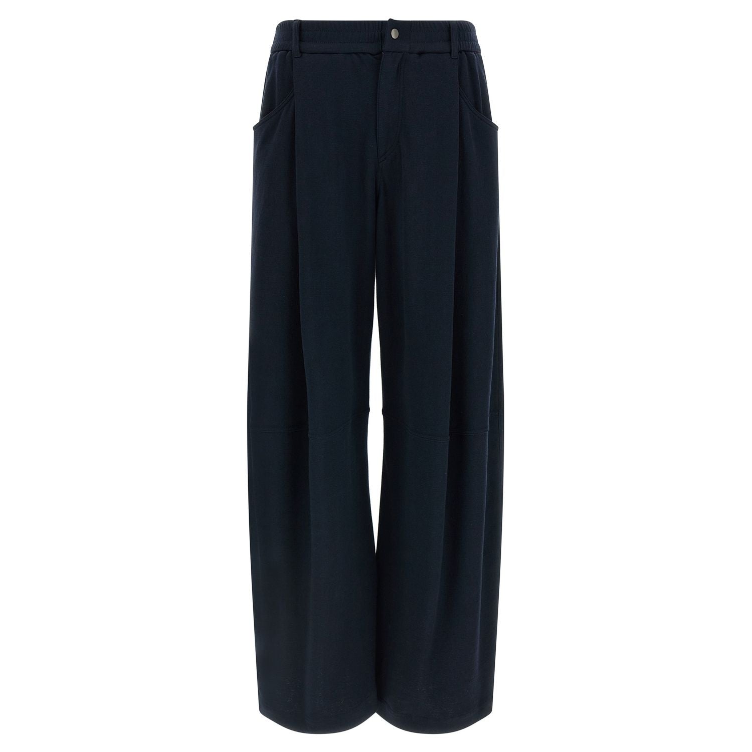 Brunello Cucinelli Blue Cotton Casual Pants