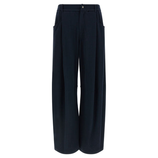 Brunello Cucinelli Blue Cotton Casual Pants