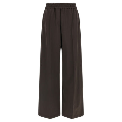 Brunello Cucinelli Brown Virgin Wool Casual Pants
