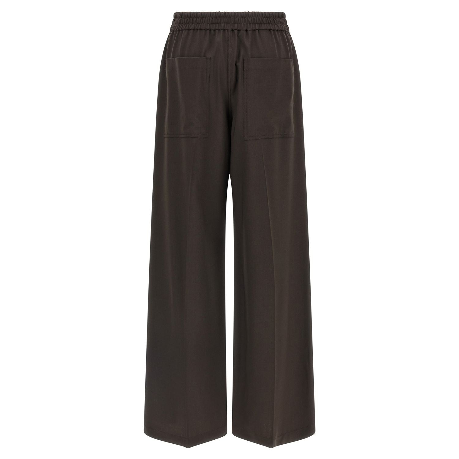 Brunello Cucinelli Brown Virgin Wool Casual Pants