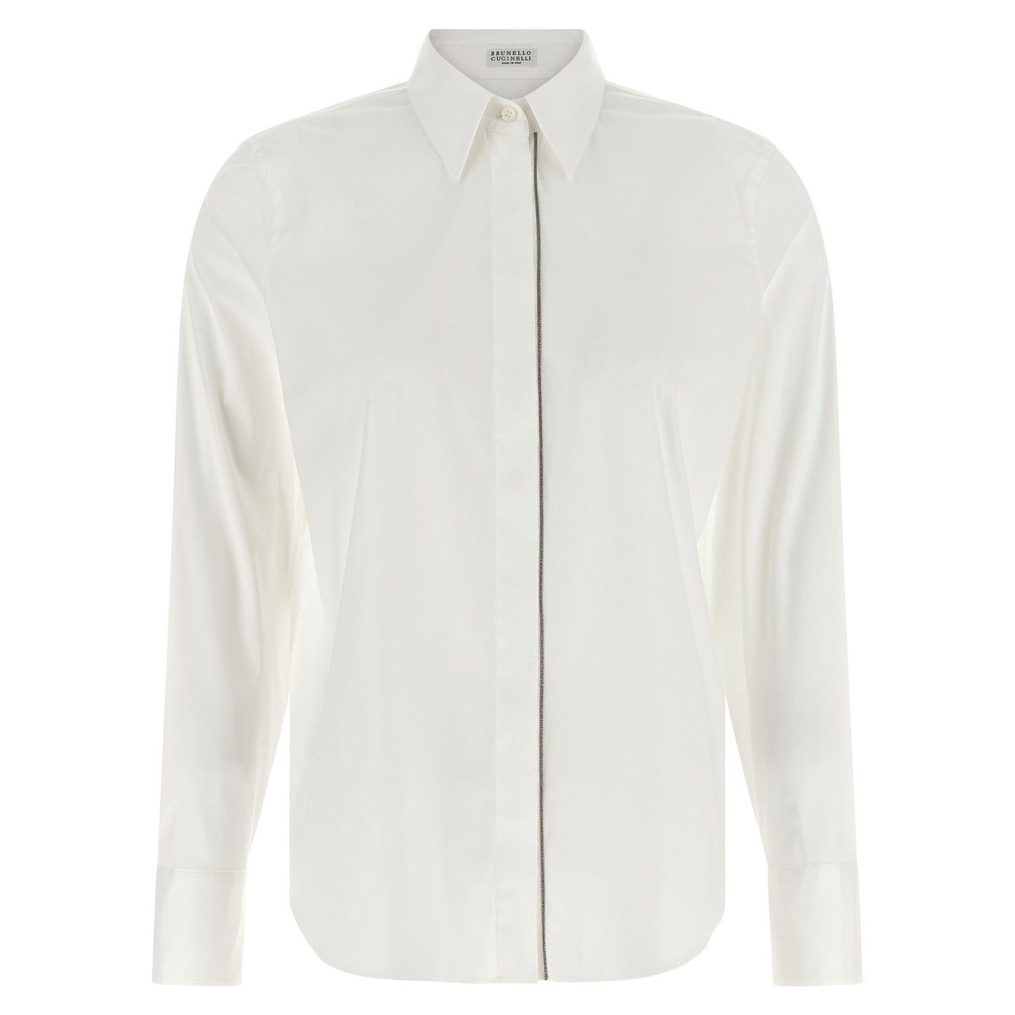 Brunello Cucinelli White Cotton Blouse