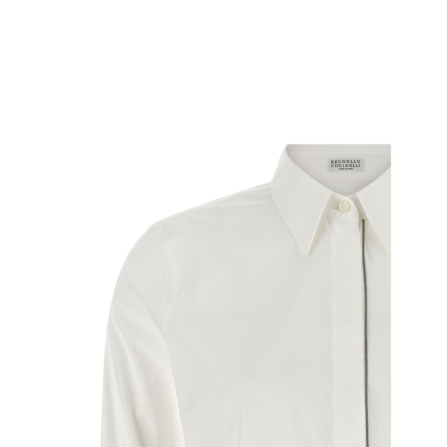 Brunello Cucinelli White Cotton Blouse