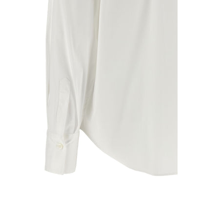 Brunello Cucinelli White Cotton Blouse