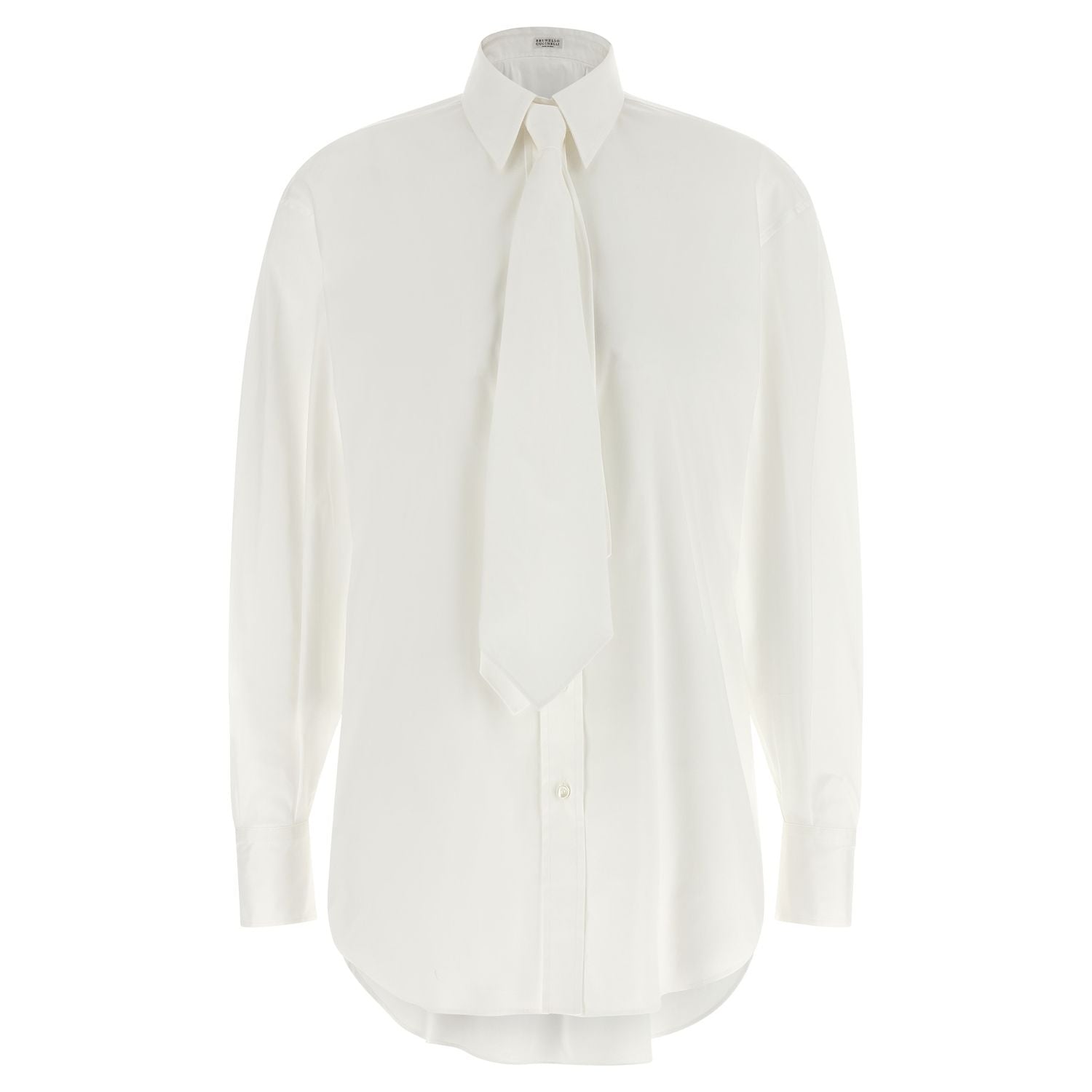 Brunello Cucinelli White Cotton Blouse