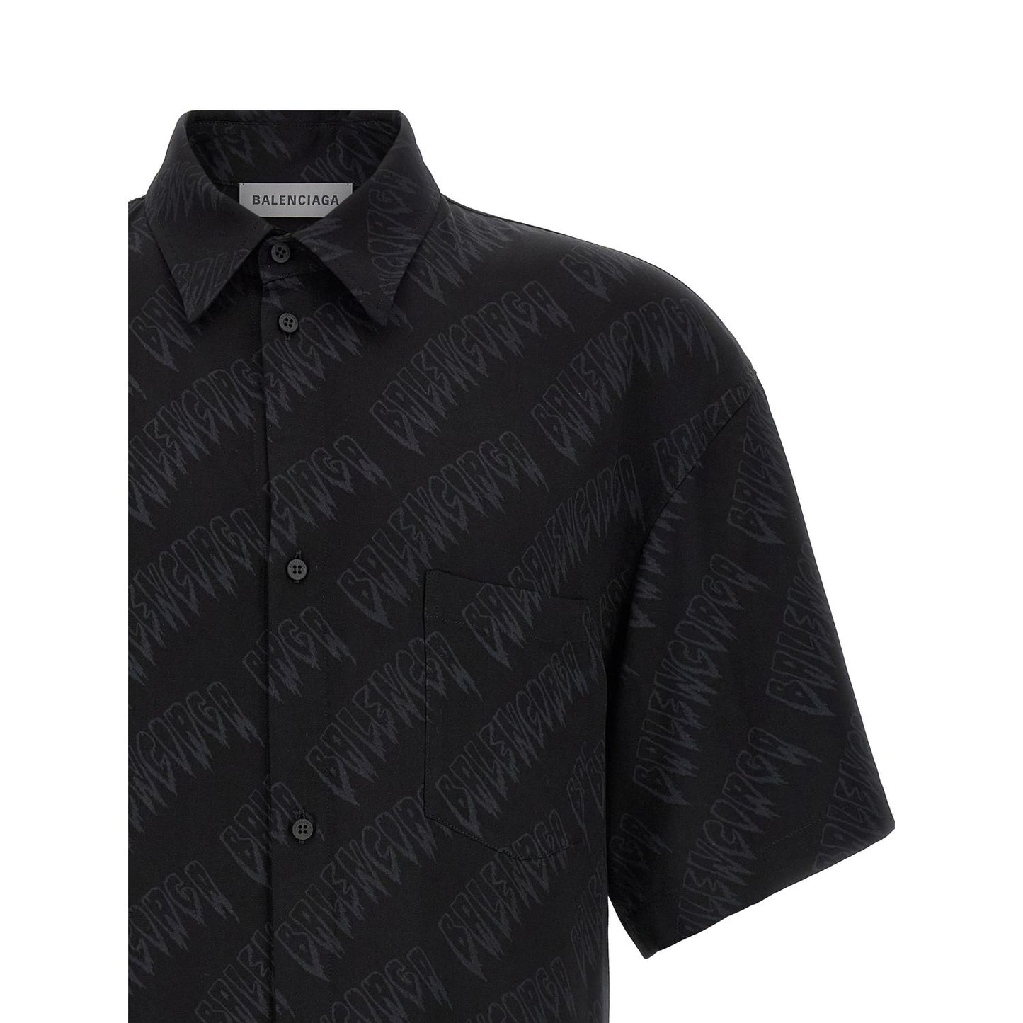 Balenciaga Black Viscose Blouse