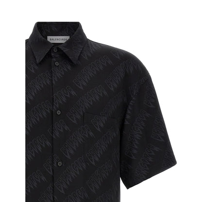 Balenciaga Black Viscose Blouse