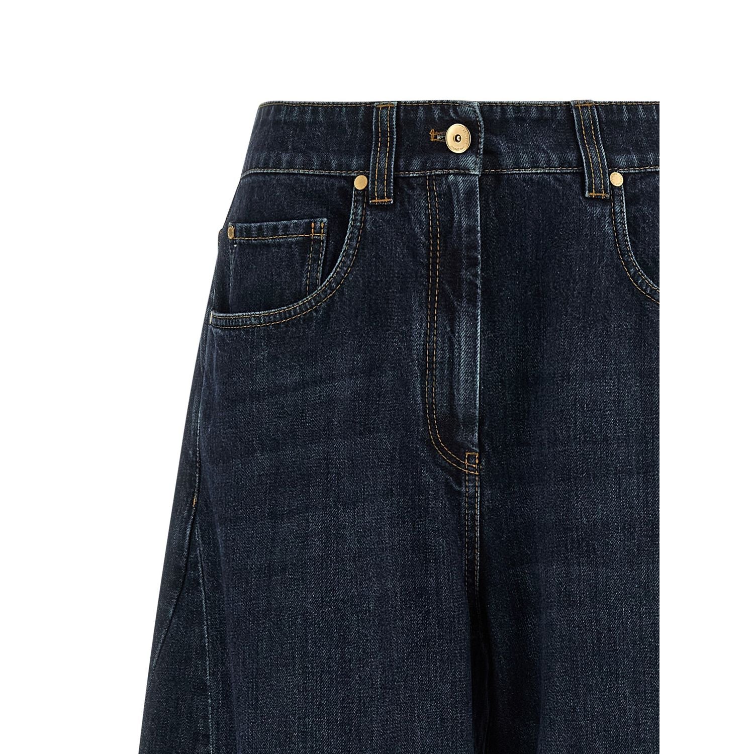 Brunello Cucinelli Blue Cotton Jeans Denim