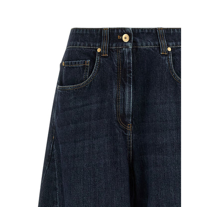 Brunello Cucinelli Blue Cotton Jeans Denim