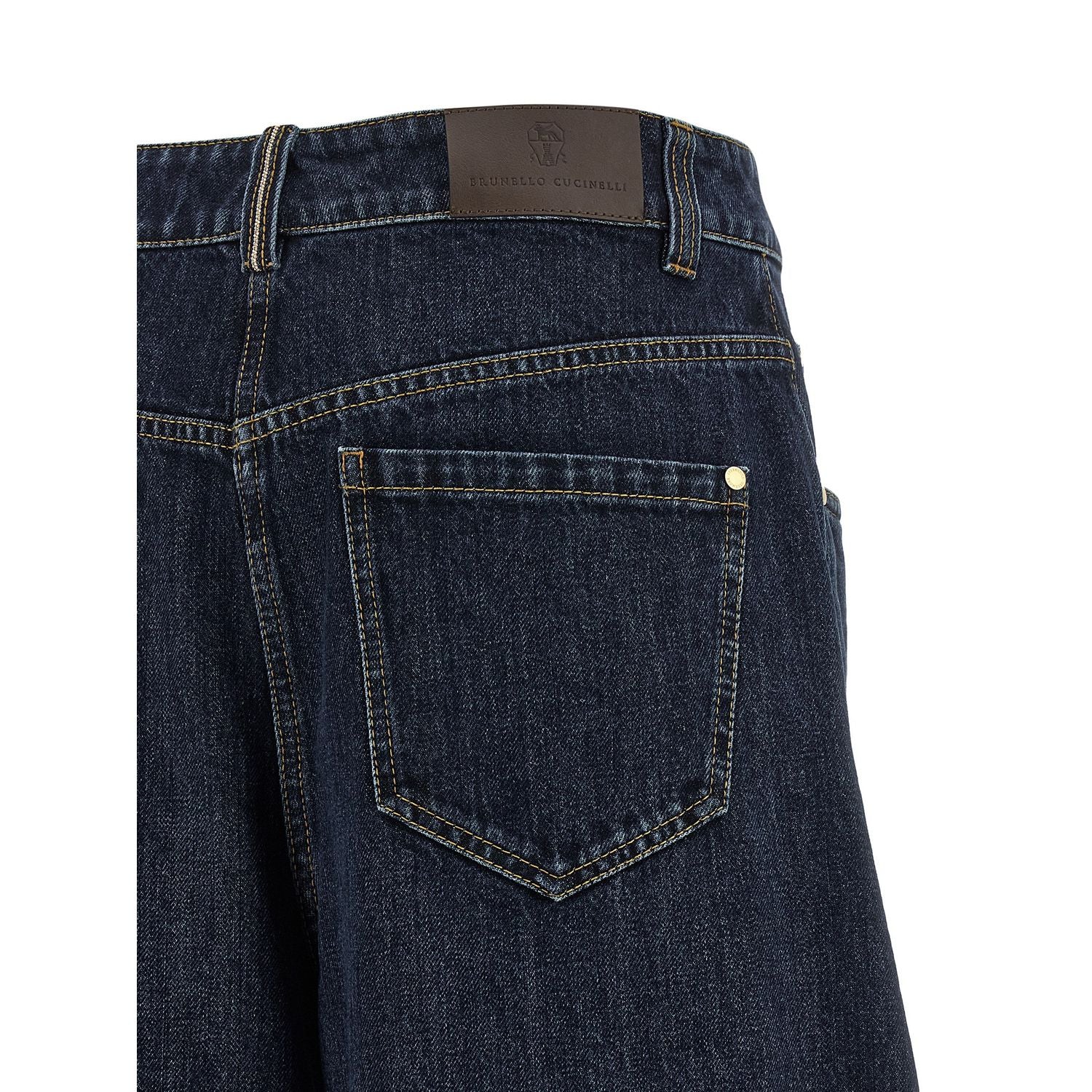 Brunello Cucinelli Blue Cotton Jeans Denim