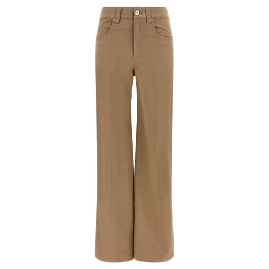 Brunello Cucinelli Beige Cotton Jeans Denim