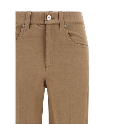 Brunello Cucinelli Beige Cotton Jeans Denim
