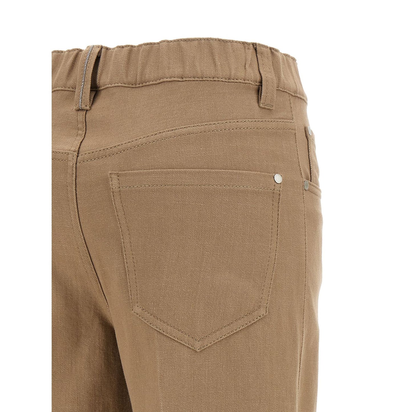 Brunello Cucinelli Beige Cotton Jeans Denim