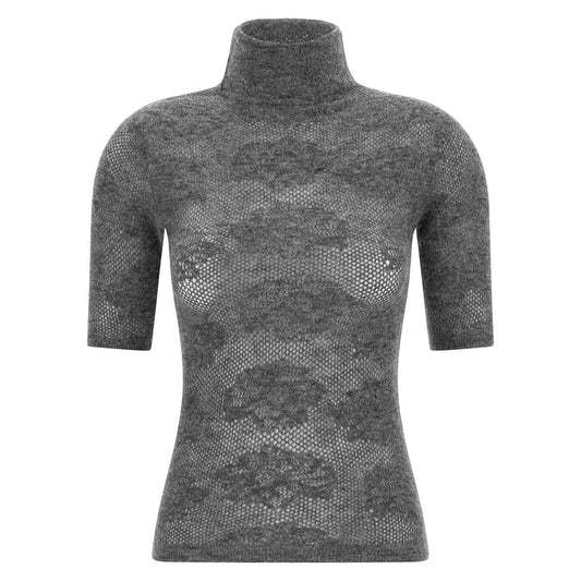Brunello Cucinelli Gray Silk Cardigan