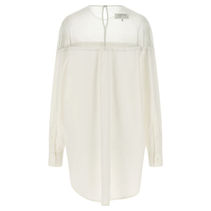 MM6 Maison Margiela White Cotton Blouse