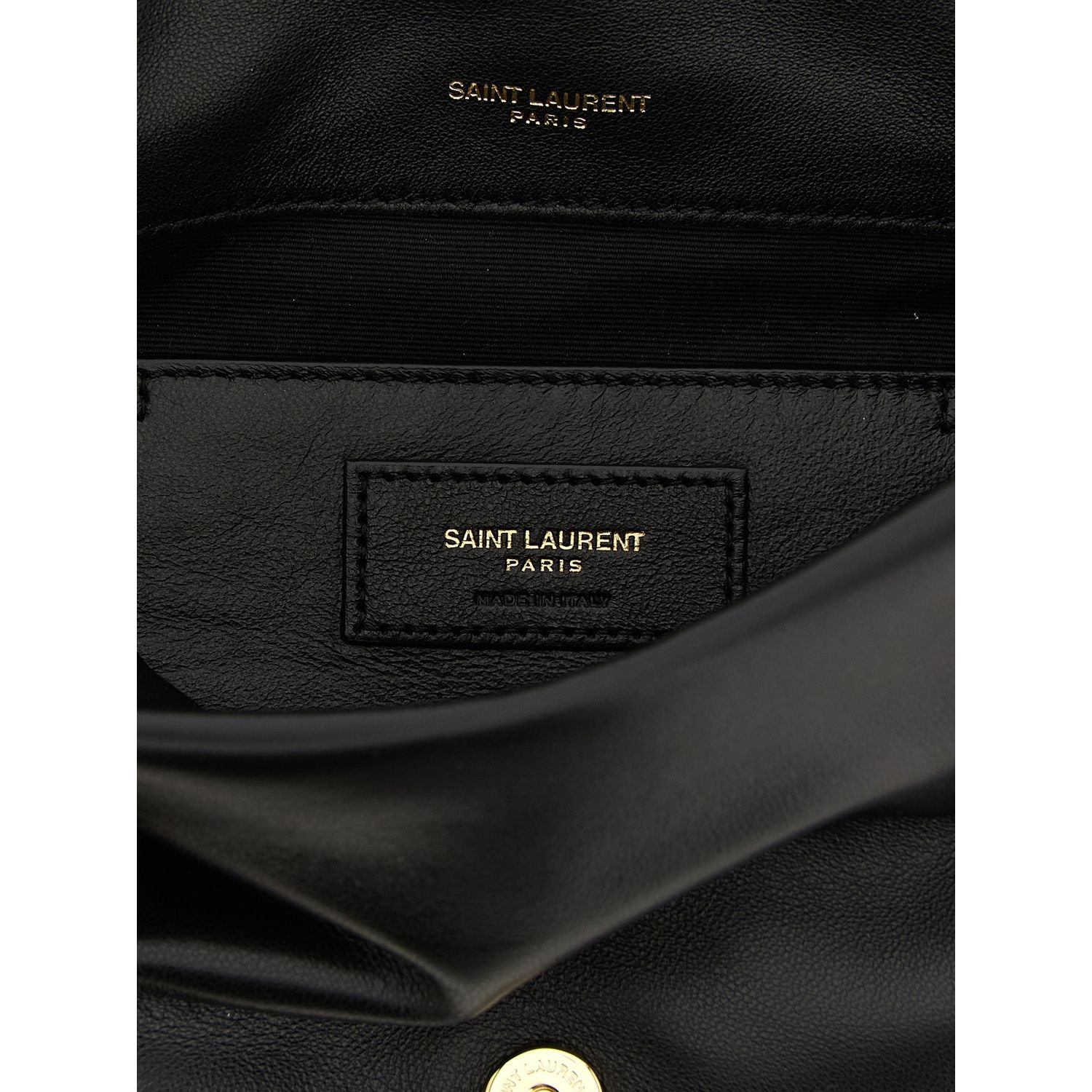 Saint Laurent Black Lamb Leather Shoulder Bag