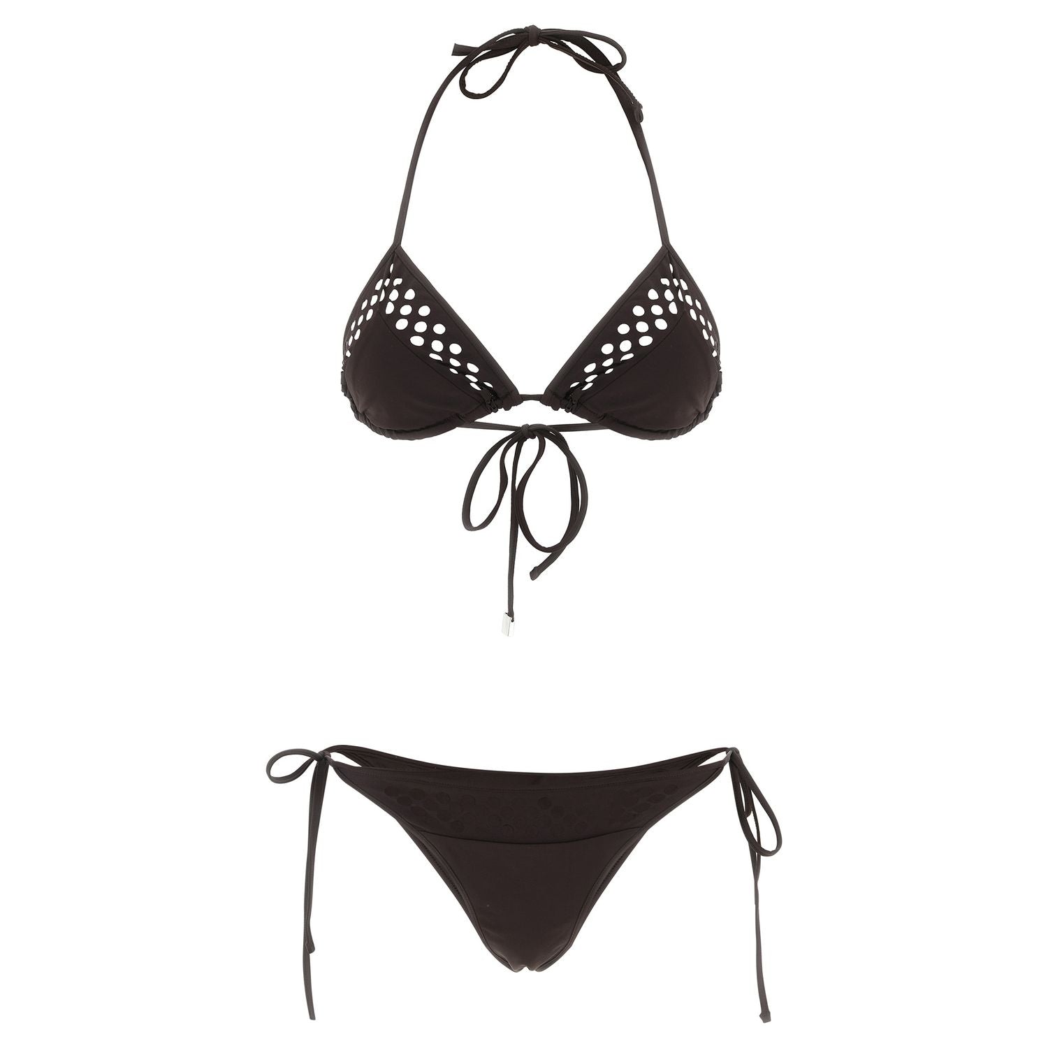 The Attico Brown Polyamide Bikini