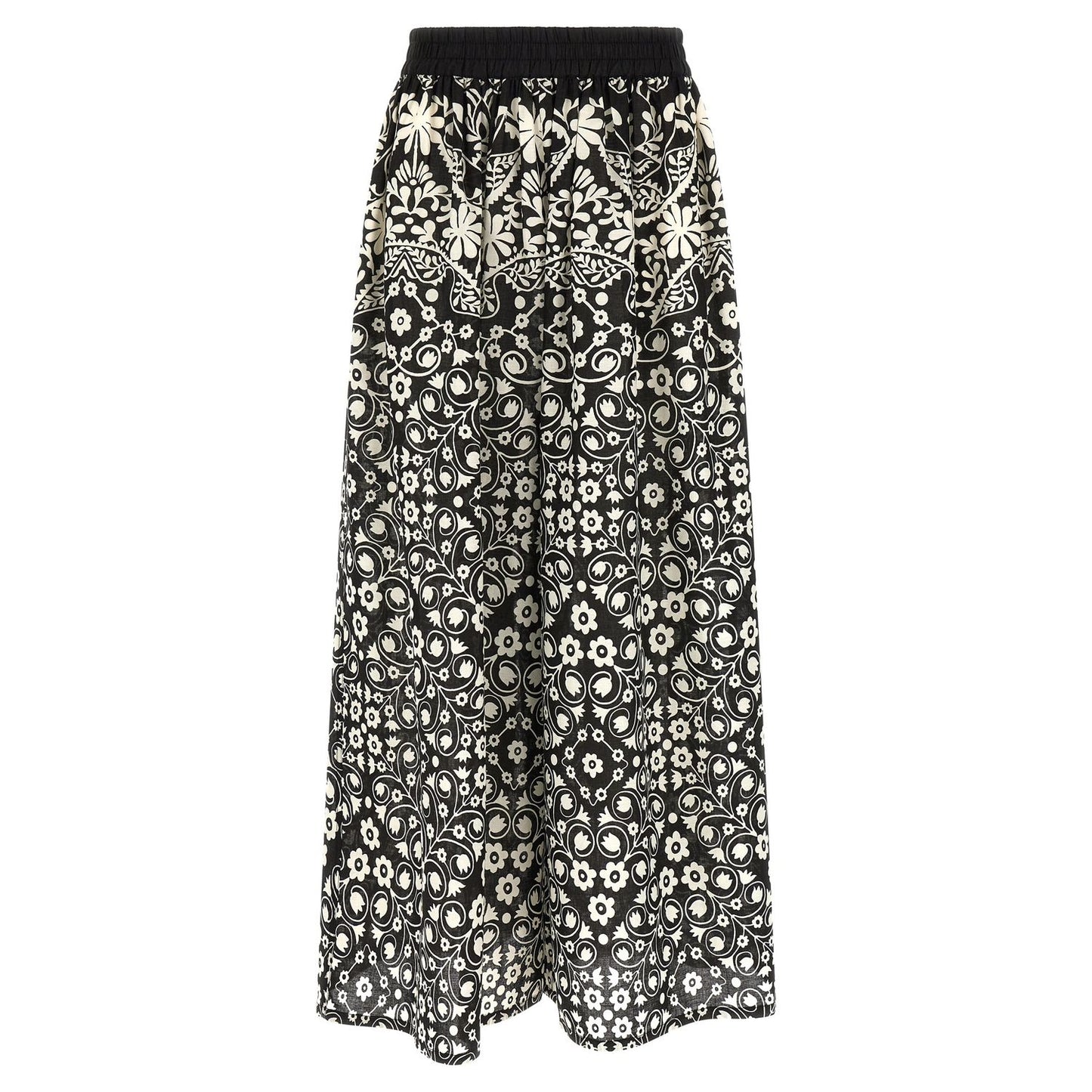 Max Mara Bicolor Cotton Flared Pants