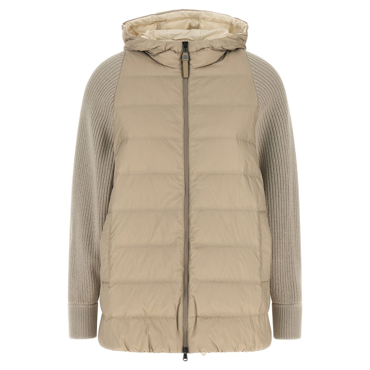 Brunello Cucinelli Beige Polyester Full-Length Jacket