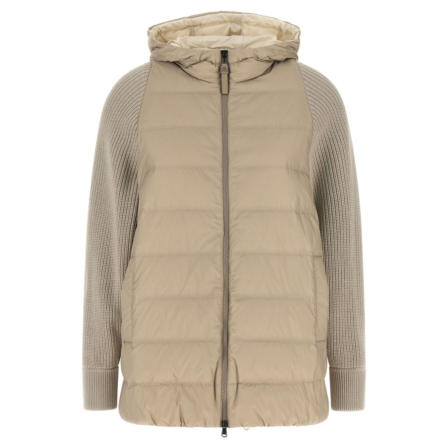 Brunello Cucinelli Beige Polyester Full-Length Jacket