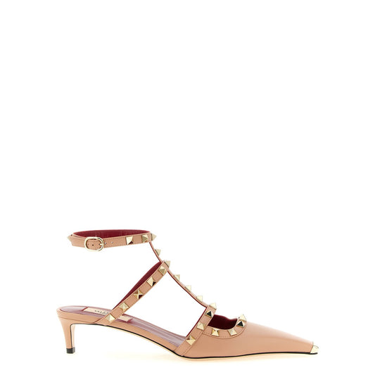 Valentino Garavani Multicolor Calfskin Mid Heel Pumps