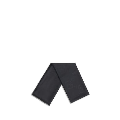 Gucci Black Wool Oves Aries Scarf