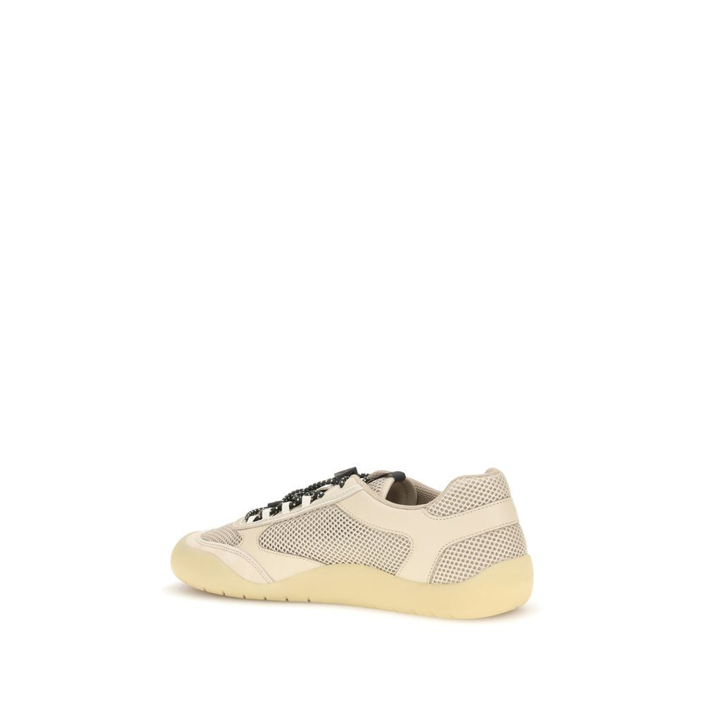 Prada Beige Polyester Athletic Sneakers
