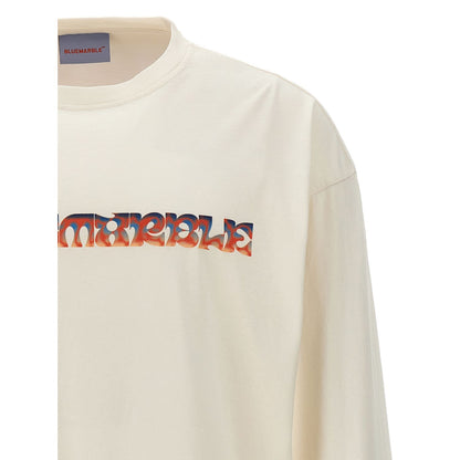 Bluemarble White Cotton T-Shirt