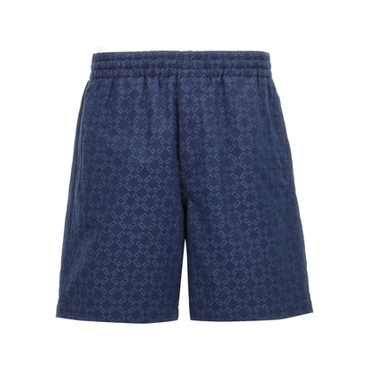 Givenchy Blue Cotton Bermuda Shorts
