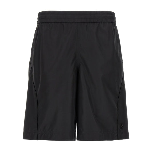Givenchy Black Polyester Bermuda Shorts