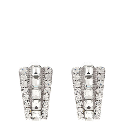 Self-Portrait Silver Cotton Earrings