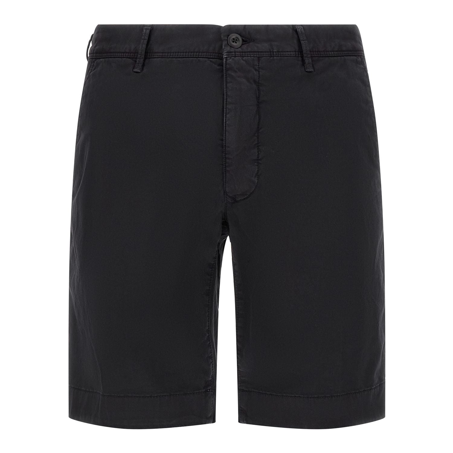 Incotex Blue Cotton Bermuda Shorts