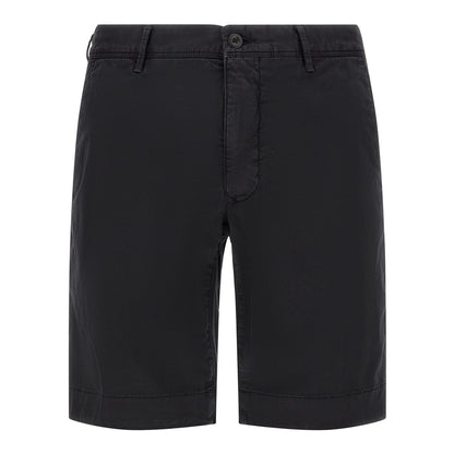 Incotex Blue Cotton Bermuda Shorts