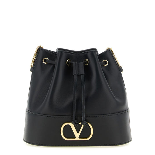 Valentino Garavani Black Lamb Leather Crossbody Bag